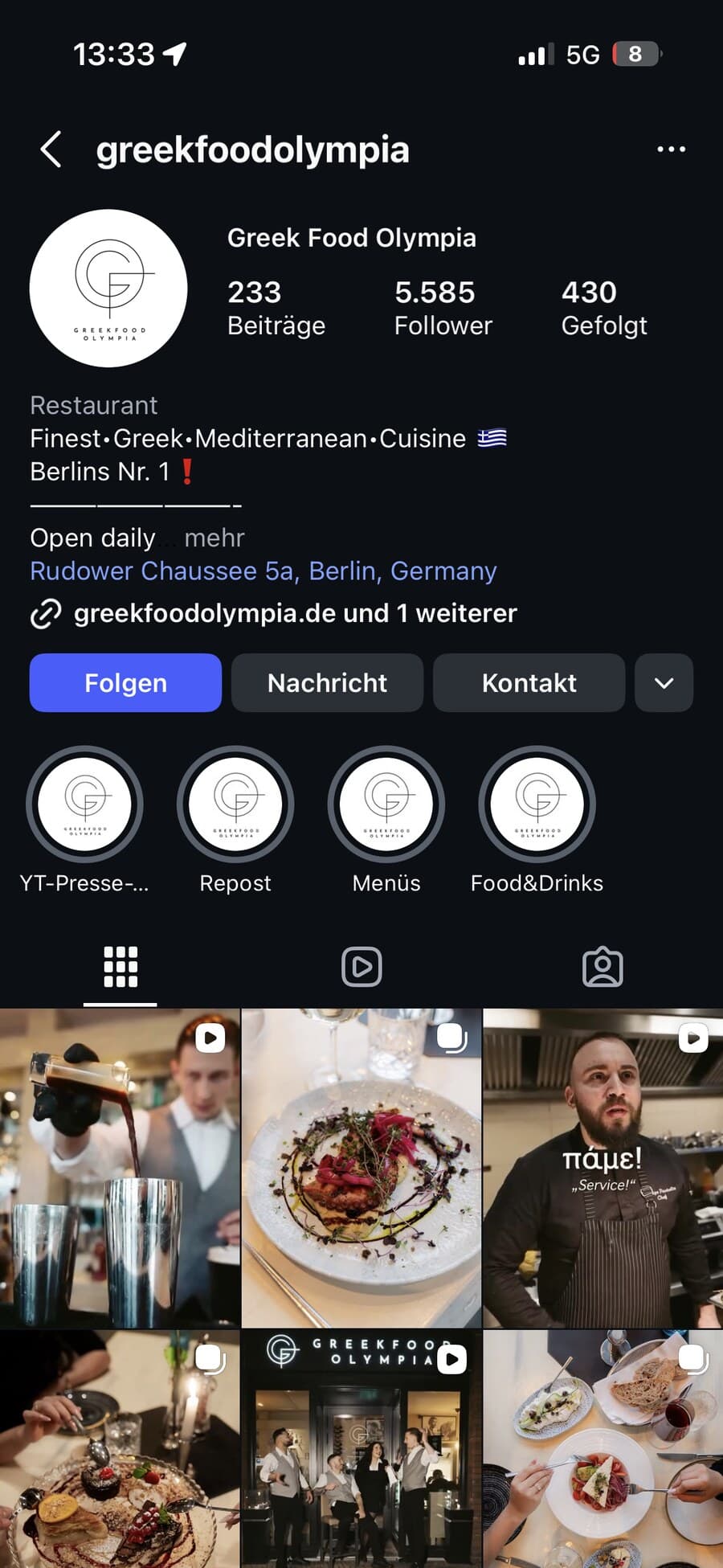 Greek Food Olympia